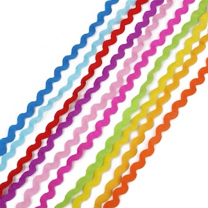 Ric Rac Trim 8mm - Mini Ric Rac Trim Rick Rack , Zig Zag Ribbon , 10 Available Color