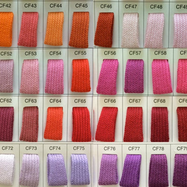 Cotton Cord - 12 Yards of 11mm Cotton Flat String Cord ( 200 colours available for choose )