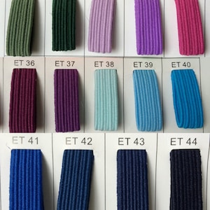 10 Yards of 3mm Flat Fold Over Elastic Stretch  Drawcord Rope Cord Elastic Band ( 50 colours available for choose )