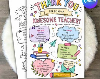 Teacher Appreciation Printable Coloring Page Teacher Gift End of School Activity Teacher Appreciation Week Coloring Sheet Instant Download