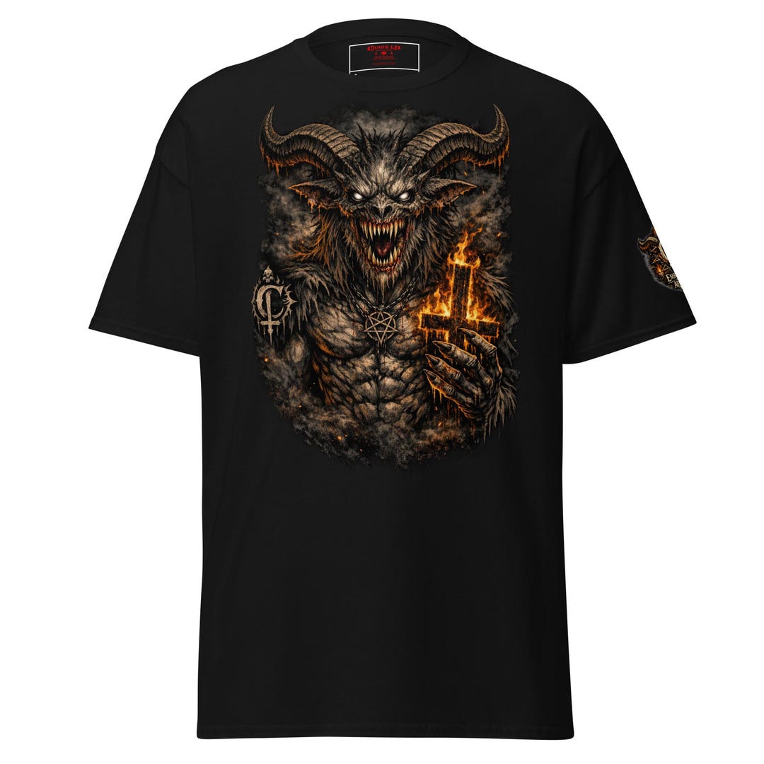 Unisex Classic Tee Demonic Goat Hybrid T‑shirt • - Etsy