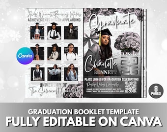 Class of 2026 afstudeerboekje sjabloon | Elite Senior Memory Magazine (canva-download)