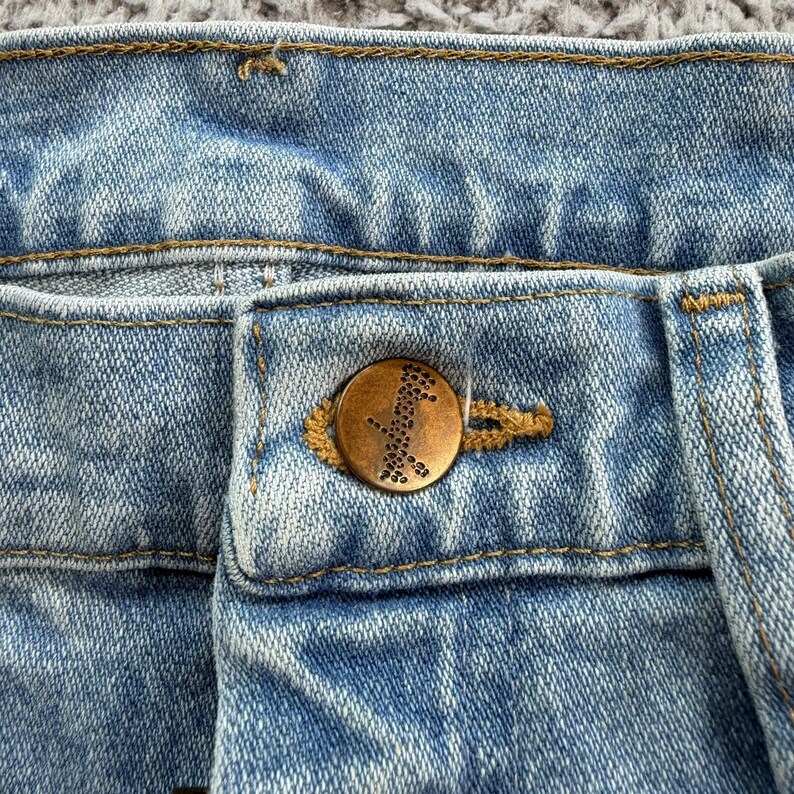 Y2K Wrangler Light Wash Straight Leg Jeans Womens 28x34 Western Cowboy Denim image 7