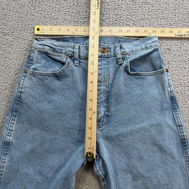Y2K Wrangler Light Wash Straight Leg Jeans Womens 28x34 Western Cowboy Denim image 3