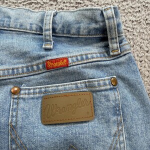 Y2K Wrangler Light Wash Straight Leg Jeans Womens 28x34 Western Cowboy Denim image 6