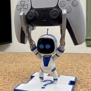 Astro-Bot Controller Holder - Custom CLAW HANDS Edition - Dualsense PS5 Display Stand Figure