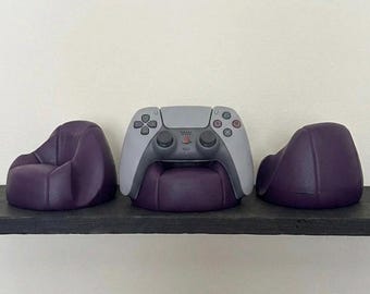 Soporte para mando tipo puf - Exhibidor de silla nostálgica (varios colores)