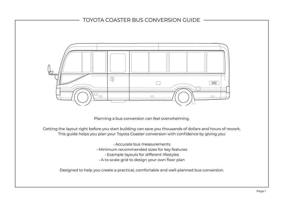 Basic Bus Layout Australian Bus Conversion Layout Planner and Template - Etsy Australia
