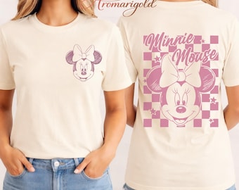 Mickey Friends Family Shirt, Disney Matching Shirts, Double Sided Mickey Minnie Tee, Family Trip Outfit, Gift for Disney Lovers
