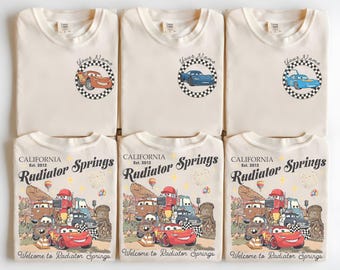 Personalized Cars Radiator Springs Shirt, Lightning McQueen Family Vacation Tee