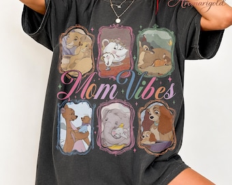 Disney Mom Shirt, Mom Vibes Graphic Tee, Cute Family Style, Women Mom Gift, Mother's Day Shirt