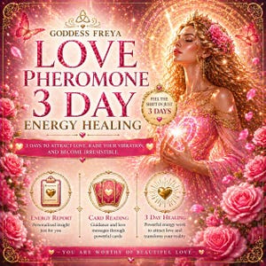Goddess Freya Love Attraction Energy Healing Program (3 Days) (PDF Report)
