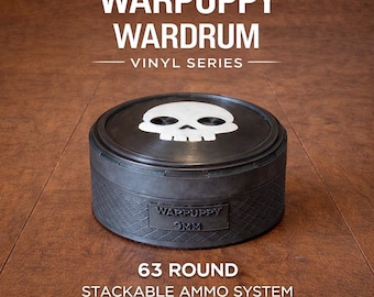 Warpuppy Wardrum – 9mm Ammo Storage – 61 Round Capacity – Stackable Ammo System
