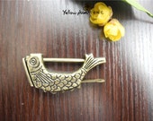 59 9 30 mm quot Fish quot Vintage Style antique brass color jewelry box,wooden box lock,padlock with key C008