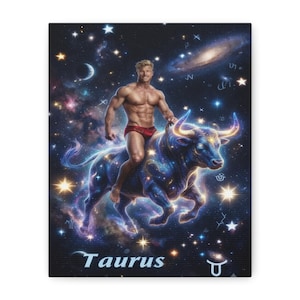 Taurus Constellation Art Canvas I Zodiac Boyfriends