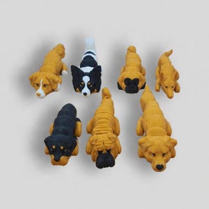 Cute 3D Printed Dog Keychain – Backpack Keychain – Dog Lover Gift – Puppy Keyring – Bag Charm image 5