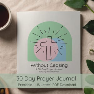 30-Day Prayer Journal: Attributes of God, Devotion, Reflection (PDF Download)