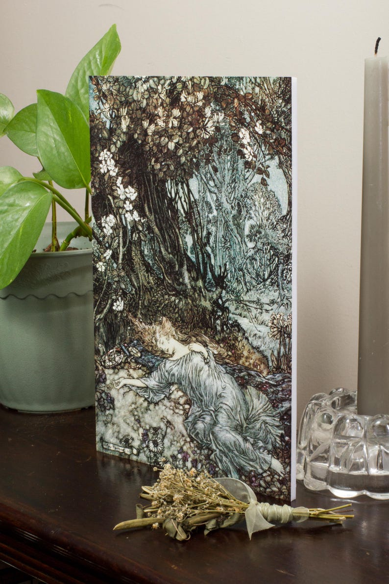 Arthur Rackham Fairy Print | Titania Lying Asleep | Vintage Fairy Art ...
