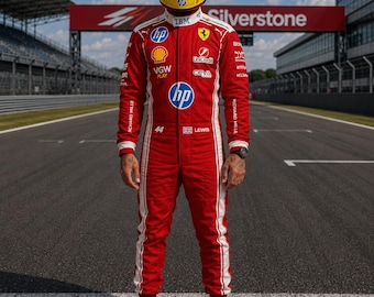 Customisable Lewis Hamilton 2026 Racing F1 CIK/FIA Level-2 Approved Titan Kart Racing Suits, All Sizes And Free Designs