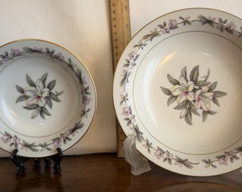 Vintage Towne Fine China Azalea Japan Dinner Plate And Rim soup bowl