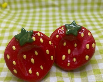 Fruits Series! Strawberry Worry Stones