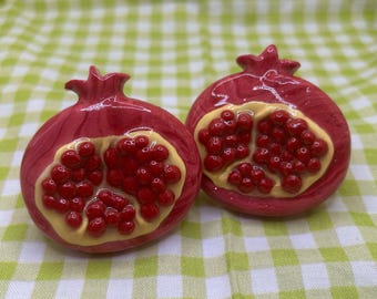 Fruits Series! Pomegranate Worry Stones