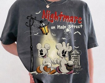 Disney Halloween Ghost Shirt, Cute Mickey Minnie Halloween Tee, Magic Kingdom Halloween Party Shirt, Family Trip Tee