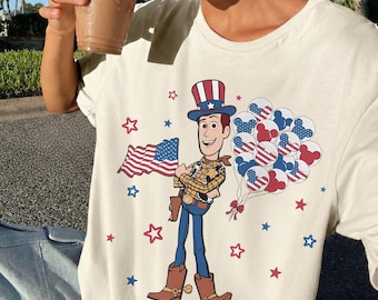 Patriotic Woody Toy Story Shirt, Disney 4th Of July Shirt, Independence Day Disney Shirt, Woody Fourth Of July Tee