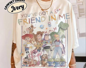 Camiseta "Tienes un amigo en mí", camiseta de Toy Story, camiseta de personajes alienígenas Woody, Buzz Lightyear, Jessie y Rex, camiseta a juego para la familia de Disney Vacation