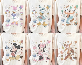 Mickey And Friends Shirt, Disney Family Vacation Tee, Disney Character Shirts, Matching Disney Trip Tee, Disney World Family Vacation Shirt