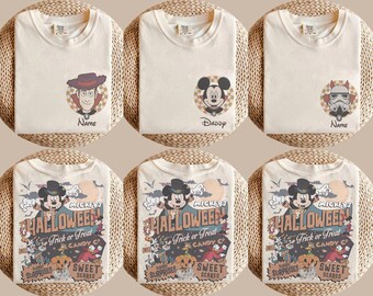 Custom Disney Halloween Family Matching Shirt, Personalized Family Vacation Shirt, Halloween Disney Trip Outfit
