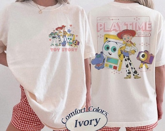 Disney Pixar Jessie Shirt, Toy Story Character Tee, Front Back Graphic Shirt, Retro Pixar Vacation Tee, Cute Cartoon Disney Top