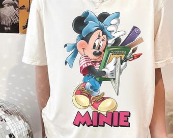 Minnie Mouse Teacher Shirt, Disney Teacher Shirt, Back To School Disney Tee, Cute Minnie Teacher Gift, Disney School Shirt