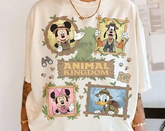 Animal Kingdom Family Shirt, Disney Safari Adventure Tee, Mickey and Friends Vacation Shirt, Cute Disney Trip Gift Tee