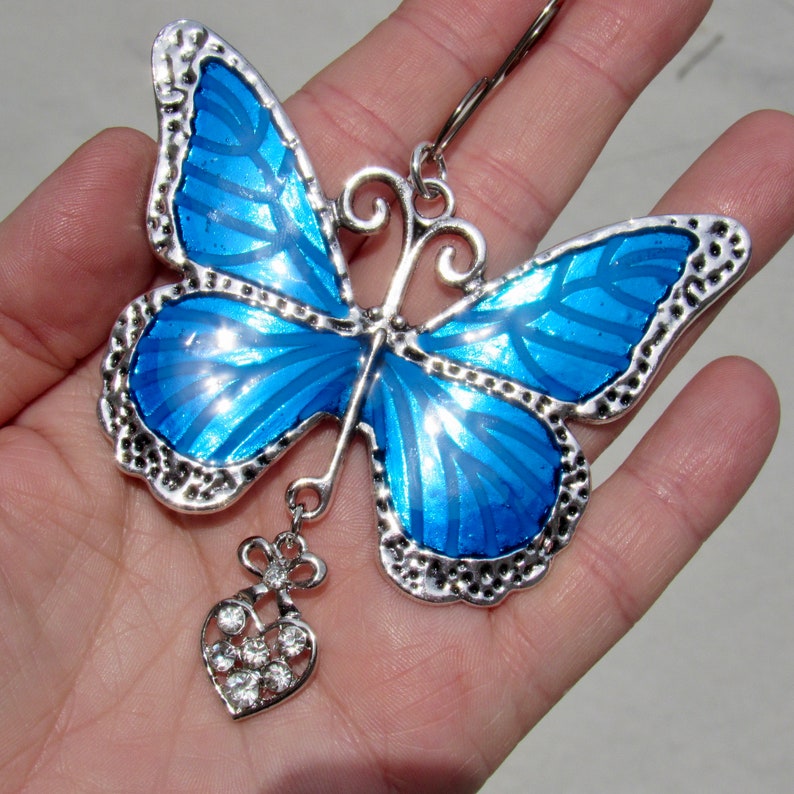 INCREDIBLE BLUE BUTTERFLY Tree Jewelry Christmas Ornament Etsy