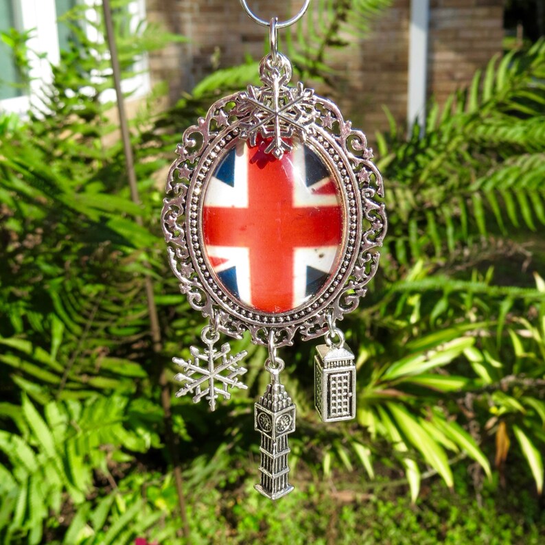 ENGLISH SNOW British Tree Jewelry Christmas Ornament Cross Etsy