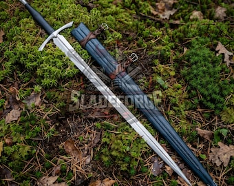 Leaf Blade Elven Inspired Fantasy Sword - Ancient Mythic Style Collectible - Handmade Medieval Decor