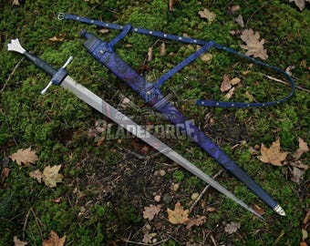 Type XVIII Castillon Style Sword - Handcrafted Carbon Steel Longsword - Medieval Inspired Collector Piece