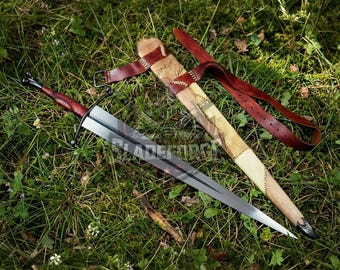 Handcrafted Necromancer Fantasy Sword - Dark Art Collectible - Medieval Inspired Decor - Unique Gothic Display Piece