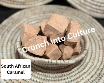 Caramelo sudafricano: auténtico sabor a tierra, aroma a lluvia, cubos crujientes.