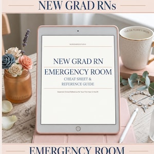 Guía de referencia para enfermeras recién graduadas en urgencias / Guía rápida de enfermería de urgencias de 37 páginas / Descarga en PDF