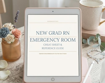 New Grad RN Notaufnahme Referenzführer | 37-seitiger ER Still-Spickzettel | PDF-Download