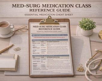 Kurzanleitung für die Med-Surg-Medikamenteklasse (PDF)