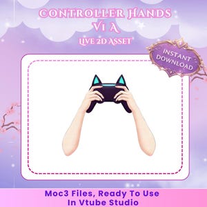 Gaming Controller Hands | Live2D VTuber Animated Asset