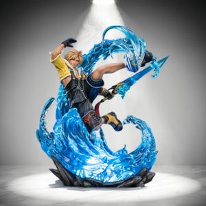 Tidus Fury STL File – Game Blitz Star Figurine – Instant Download