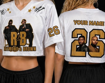 Usher Chris Brown R&B Tour 2026 Crop Jersey, Personalized Concert Shirt