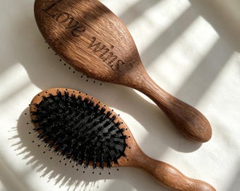 custom wooden brush, Personalized hair brush, Custom Engraved Brush, Wedding Bridesmaid Present