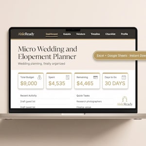 Planerare för bröllopsfest | Mikrokalkylblad för bröllopsplanering för Google Sheets och Excel