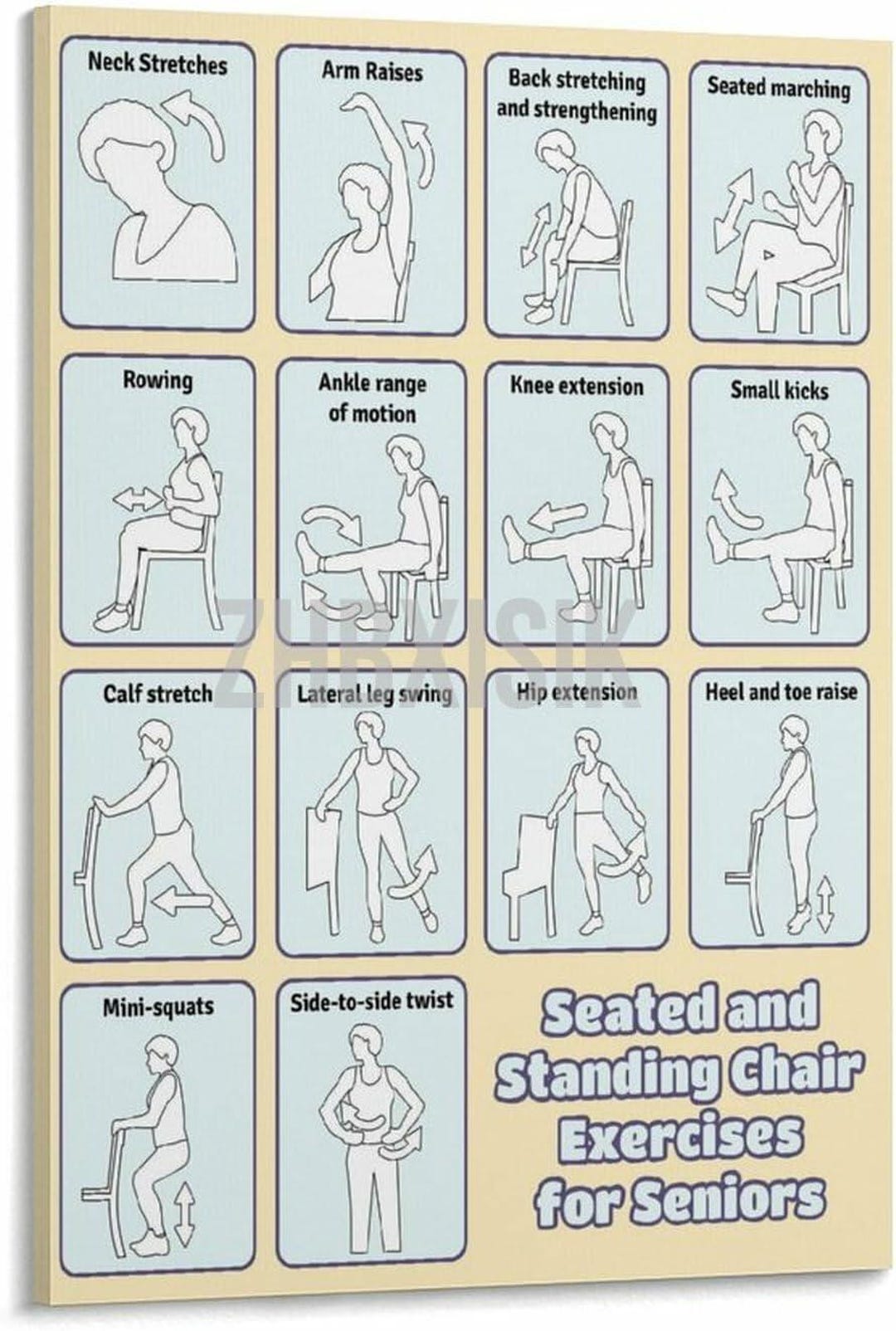 Seated and Standing Chair Exercises for Seniors – Full Body Workout ...