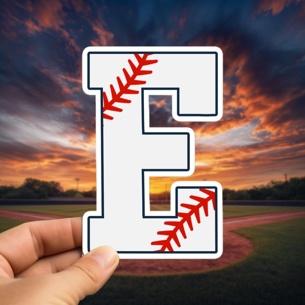 Baseball Letter E Vinyl Sticker Initial Decal Sports Jersey Style - Etsy